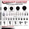 Service Caster 3.5'' SS Hard Rubber Swivel 3/4'' Expanding Stem Caster with Brake SCC-SSEX20S3514-HRS-TLB-34 - alternate 4